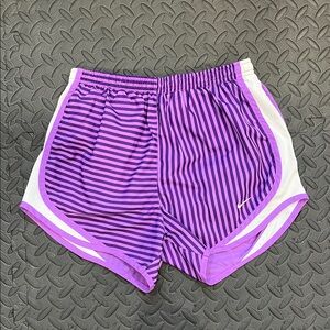 Nike Purple and White Athletic Shorts Lightweight Performance